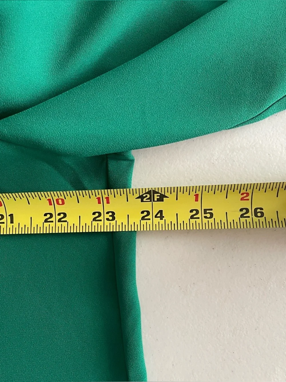 Pleione Emerald Green V-Neck Long Sleeve Blouse with Back Ruching size XL, NWOT - Picture 11 of 11